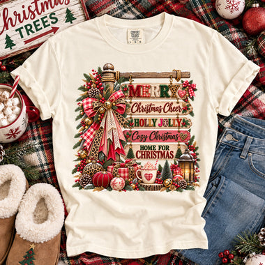Cozy Christmas Sign Board DTF Transfer DTF Heat Press Transfer from Sweet Tee Transfers