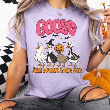 Goose Just Wanna Have Fun Halloween DTF Transfer DTF Heat Press Transfer from Sweet Tee Transfers