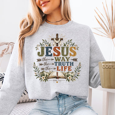 Jesus the Way the Truth the Life DTF Transfer DTF Heat Press Transfer from Sweet Tee Transfers