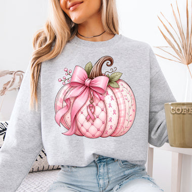 Breast Cancer Awareness Pink Pumpkin DTF Transfer DTF Heat Press Transfer from Sweet Tee Transfers