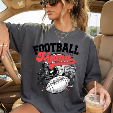 Football MAMA With Cup DTF Transfer DTF Heat Press Transfer from Sweet Tee Transfers