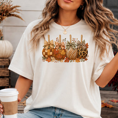 Candy Apples Leaves and Leopard DTF Transfer DTF Heat Press Transfer from Sweet Tee Transfers
