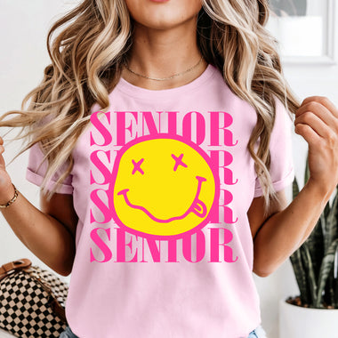 Nirvana Senior Smiley Face DTF Transfer DTF Heat Press Transfer from Sweet Tee Transfers