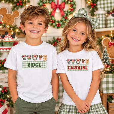 Custom Magical Mouse Christmas Nameplate DTF Transfer DTF Heat Press Transfer from Sweet Tee Transfers