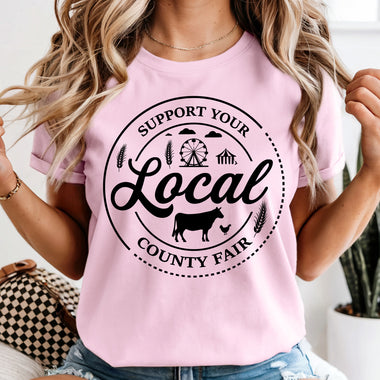 Support Your Local County Fair DTF Transfer DTF Heat Press Transfer from Sweet Tee Transfers