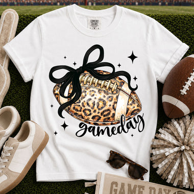 Game Day Cheetah Print Football DTF Transfer DTF Heat Press Transfer from Sweet Tee Transfers