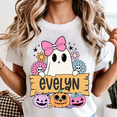 Ghost Girl Personalized Halloween DTF Transfer DTF Heat Press Transfer from Sweet Tee Transfers