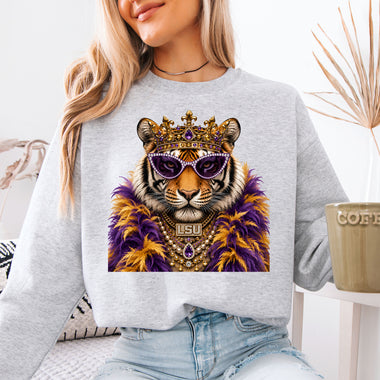 Glam Tiger LSU DTF Transfer DTF Heat Press Transfer from Sweet Tee Transfers