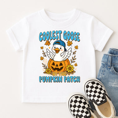 Coolest Goose at the Pumpkin Patch DTF Transfer DTF Heat Press Transfer from Sweet Tee Transfers