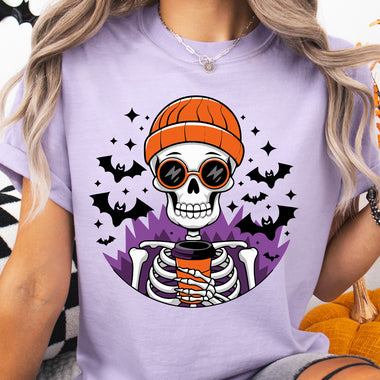 Coffee Skeleton DTF Transfer DTF Heat Press Transfer from Sweet Tee Transfers