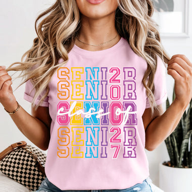 Senior Class of 2027 Stacked DTF Transfer DTF Heat Press Transfer from Sweet Tee Transfers