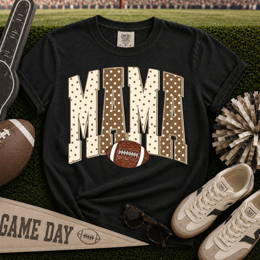MAMA Football Polka Dot DTF Transfer DTF Heat Press Transfer from Sweet Tee Transfers