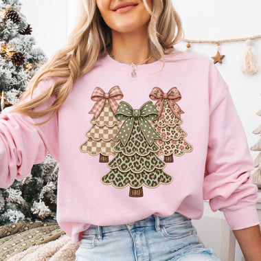 Christmas Trees Cheetah DTF Transfer DTF Heat Press Transfer from Sweet Tee Transfers