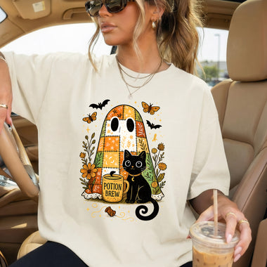 Quilt Ghost Potion Brew DTF Transfer DTF Heat Press Transfer from Sweet Tee Transfers