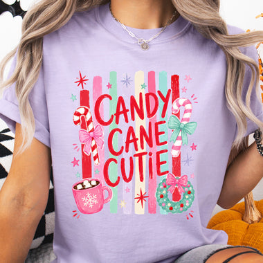 Candy Cane Cutie DTF Transfer DTF Heat Press Transfer from Sweet Tee Transfers