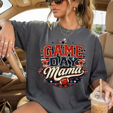 Game Day MAMA Football DTF Transfer DTF Heat Press Transfer from Sweet Tee Transfers