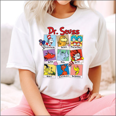 Reading Across America Dr. Seuss Polaroid's DTF Transfer