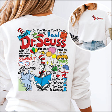 Dr Seuss Day DTF Transfer