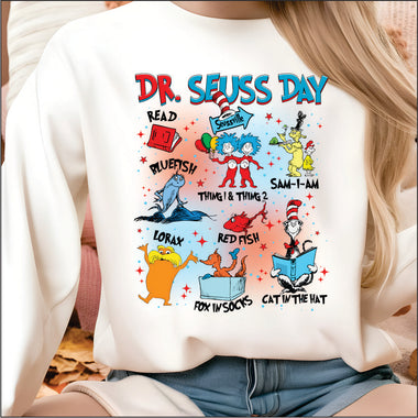 Dr Seuss Day Seussville DTF Transfer