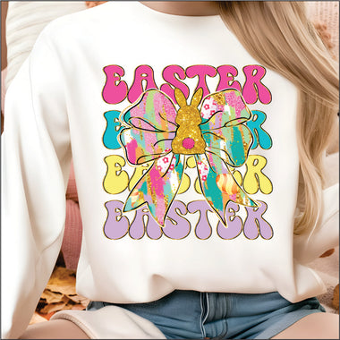 Easter Repeat Gold Bunny DTF Transfer