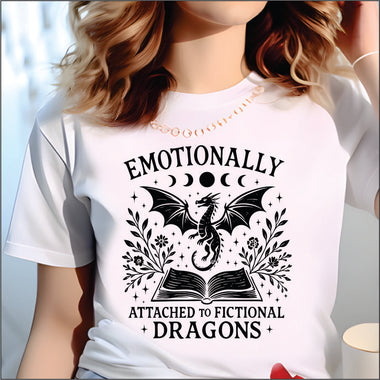 Emotionally Attached To Fictional Dragons DTF Transfer