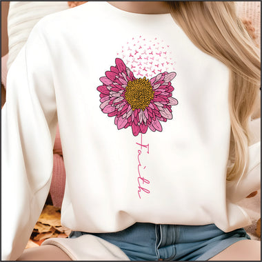 Faith Flower DTF Transfer