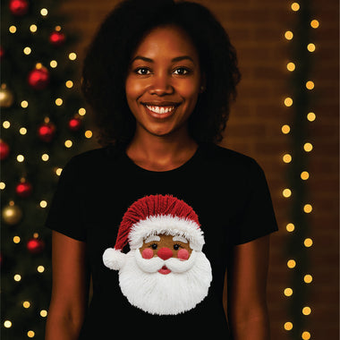 Faux Crochet Yarn Santa Dark Skin