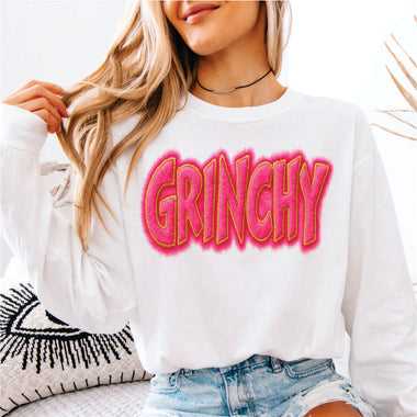 Faux Fur Pink Grinchy