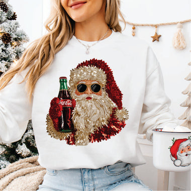 Faux Yarn & Sequin Sant with Coke