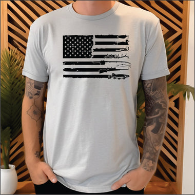 Fishing Hunting Flag DTF Transfer