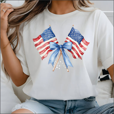 Flag Coquette DTF Transfer