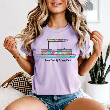 Boatin & Floatin Floral Pontoon