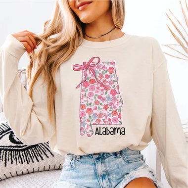 Floral Alabama w Bow