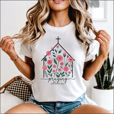 Floral Church Praying Mama
