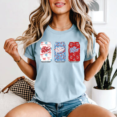 Floral Dr Pepper Cans