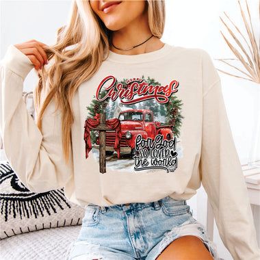 For God so Loved the World Red Truck