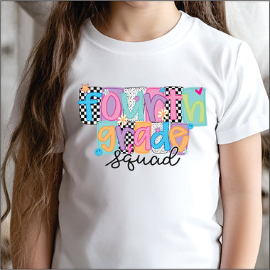 Fourth Grade Squad DTF Transfer