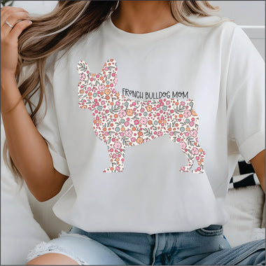 Floral French Bulldog Mom