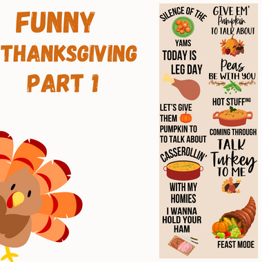 Funny Thanksgiving part 1 60" Gang sheet