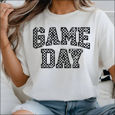 Game Day Checkered DTF Transfer