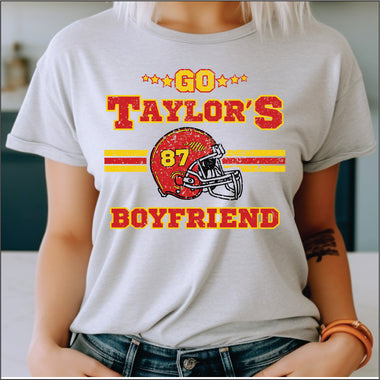 Go Taylors Boyfriend Helmet DTF Transfer