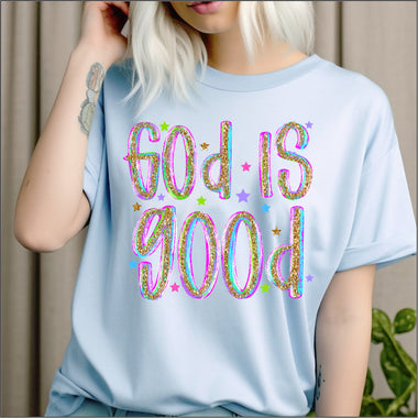 God is Good Glitter Bright