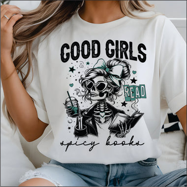 Good Girls Read Spicy Books DTF Transfer