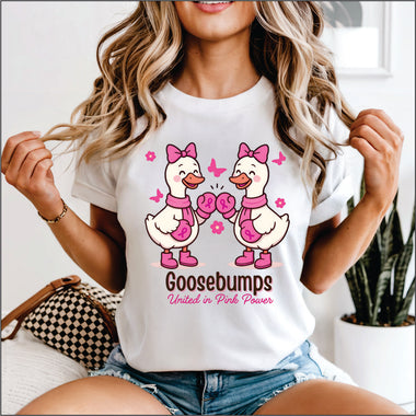 Goose Bumps United in Pink Power