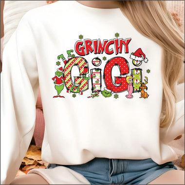 Grinchy Gigi DTF Transfer