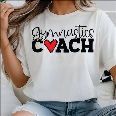 Gymnastics Coach Heart DTF Transfer