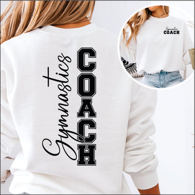 Gymnastics Coach Verticle 2 part DTF Transfer