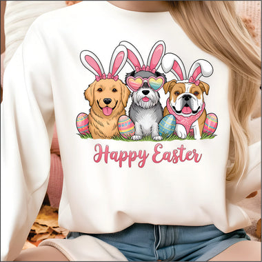 Happy Easter Dogs DTF Transfer
