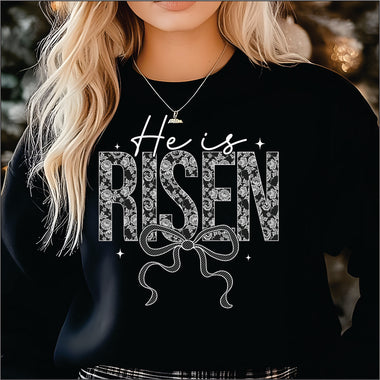 He is Risen Lace DTF Transfer