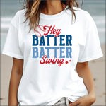 Hey Batter Batter Swing w Ball DTF Transfer